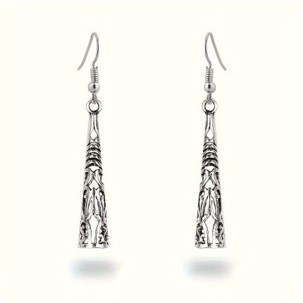 Handmade Bohemian Vintage Tassel Earrings For Women Made Of Sterling Silver, Featuring Long Dangling Earrings For Women, Containing 10 Grams Of Silvery
