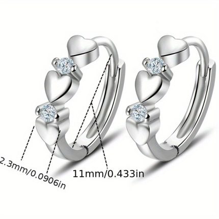 Earrings Stylish And Sexy Heart Shape Design, Suitable For Daily Wear And Party, As A Holiday Gift For Mothers, Sisters And Friends, No Allergy Risk.